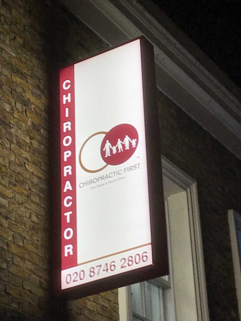 Aluminium Projecting Light Box in London