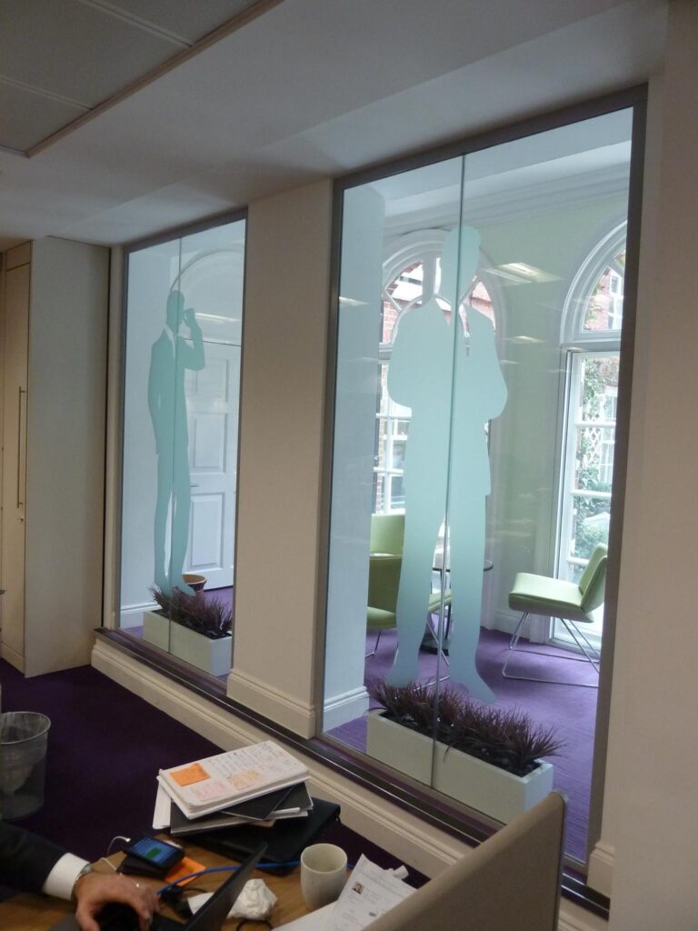 Contour Cut Frosted Vinyl in London