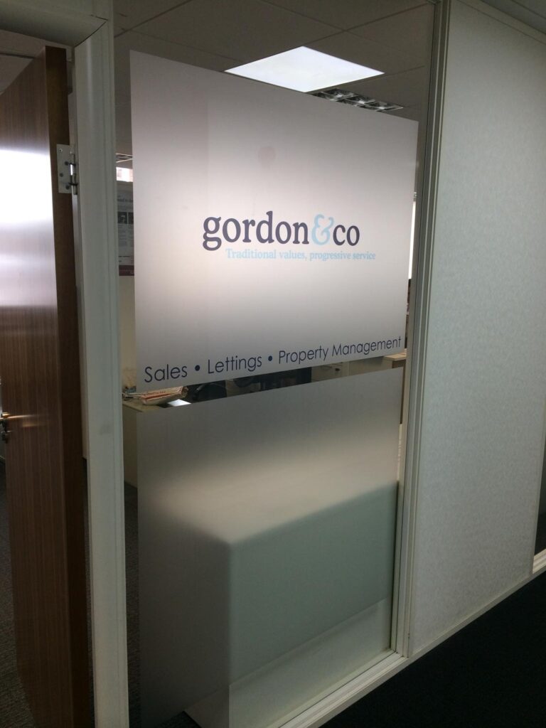 Full Colour Printed Frosted Vinyl in London