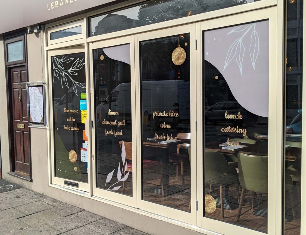 Contour Cut Full Colour Digital Printed Window Graphics in London