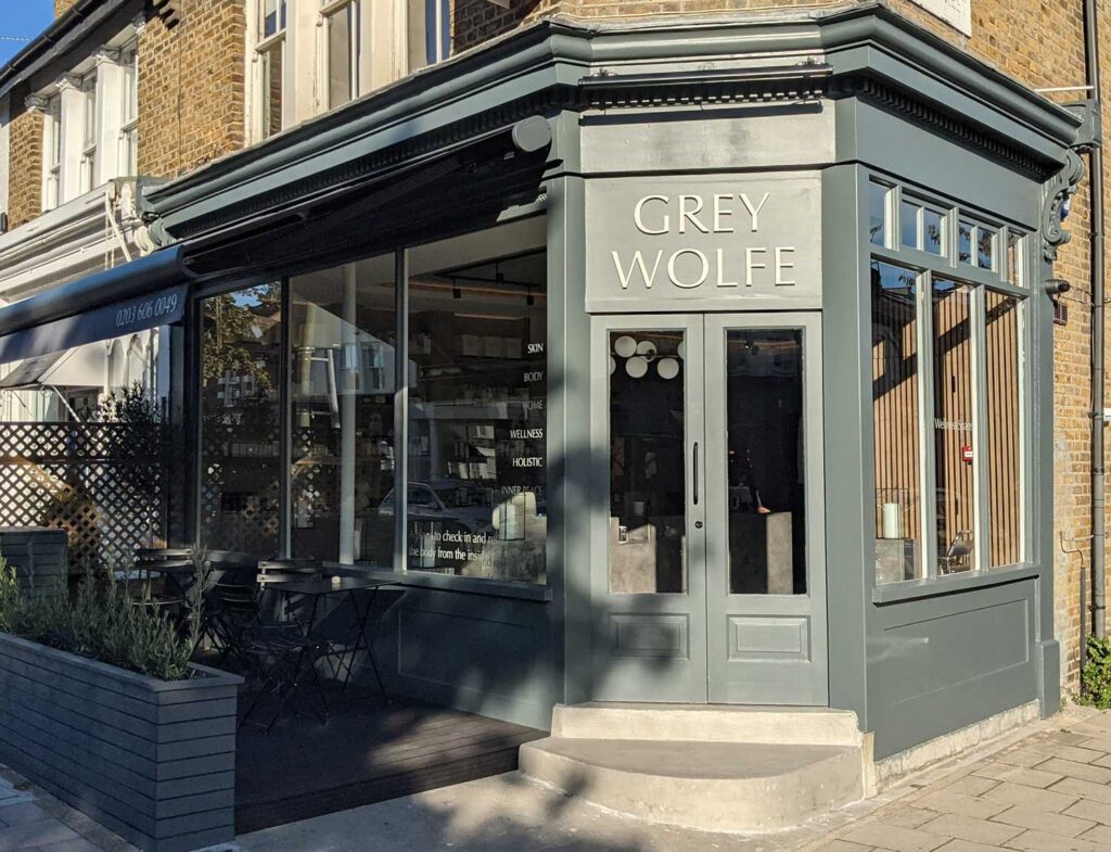 10mm Wet Coated Matt Gray Acrylic Letters in London