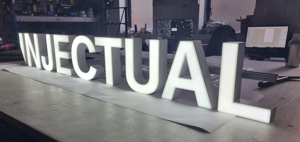 FRONT ILLUMINATED 3D BUILT-UP LETTERS in London