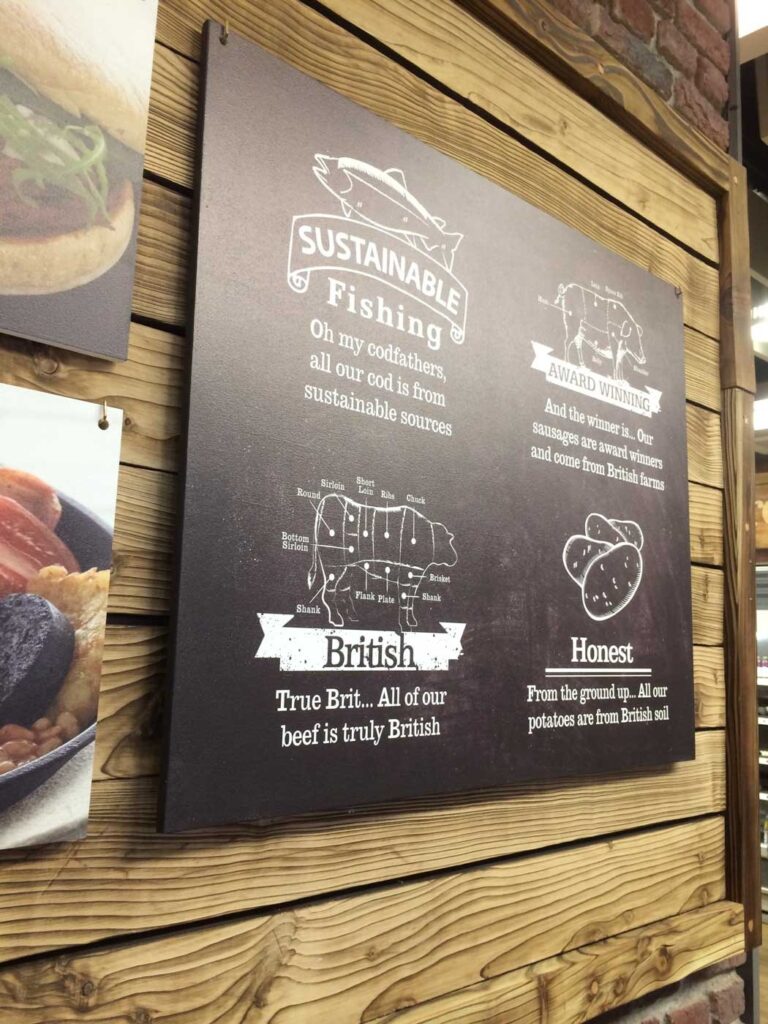 Cut Vinyl Wrapped MDF in London