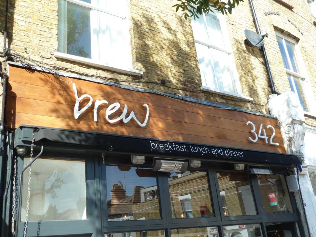 Flat Acrylic Letters on Wood in London