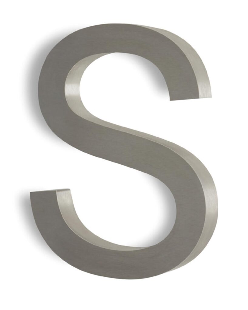Flat Face Stainless Steel Letter in London
