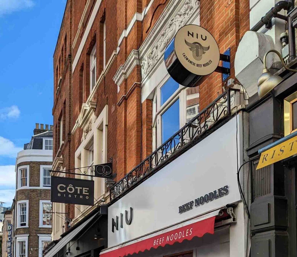 POWDER COATED ALUMINIUM LIGHTBOX PROJECTING SIGN in London