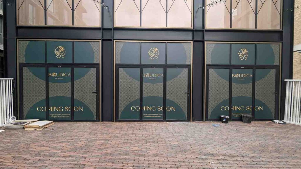 TEMPORARY FULL COLOUR PRINTED VINYL in London