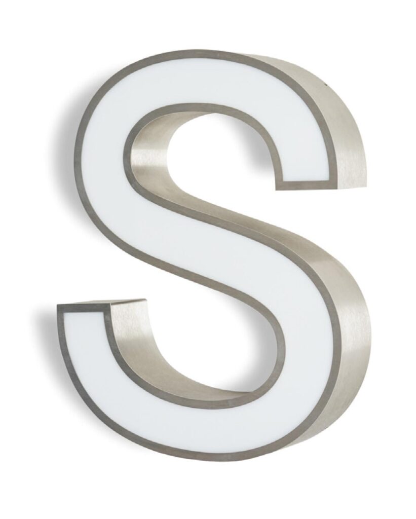 Rim & Return Stainless Steel Letter in London