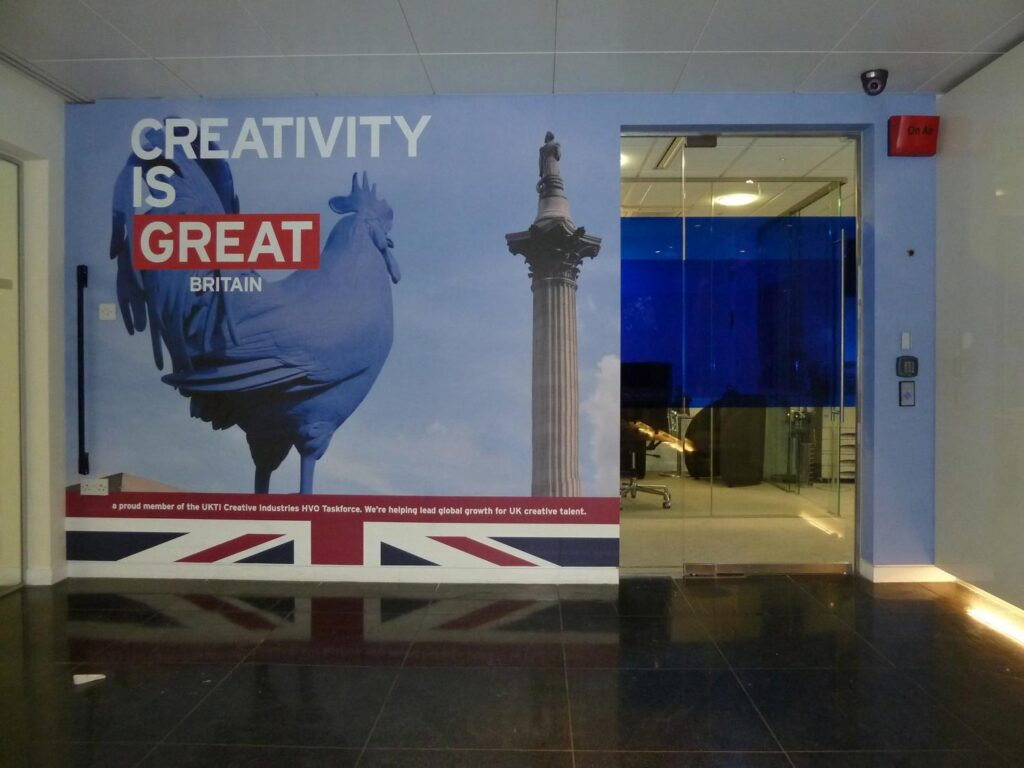 Full Colour Partial Wrap Wallpaper in London
